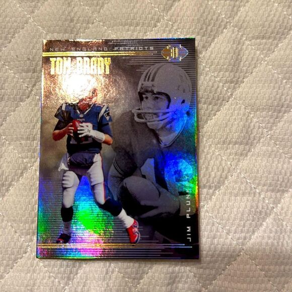 2018 panini illusions gold jim plunkett, tom brady #73 mint cond - Picture 1 of 3